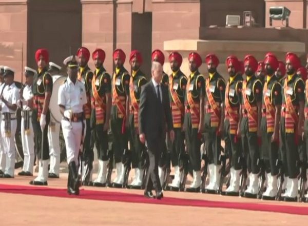 World News | German Chancellor Olaf Scholz Receives Ceremonial Reception at Rashtrapati Bhavan
