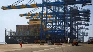 Business News | Cargo Volumes at Adani Ports Cross 300 Million Tonne to Beat Its Own Milestone