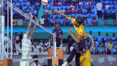 Sports News | PVL: Ahmedabad Defenders Pick Thrilling Win over Kochi Blue Spikers