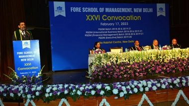 Business News | XXVI Convocation of FORE School of Management, New Delhi