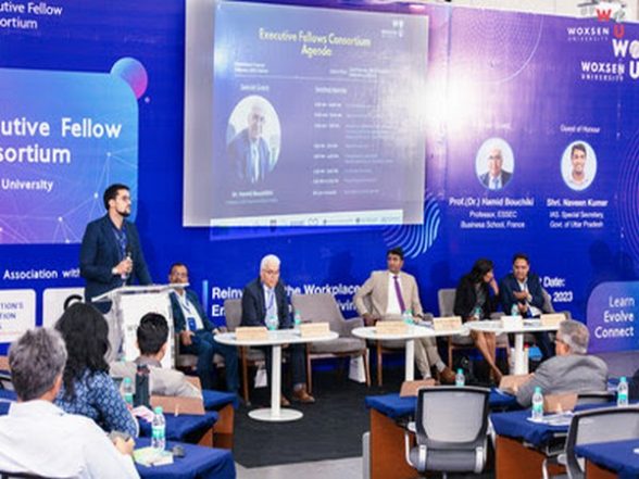Business News | Naveen Kumar, IAS & Dr Hamid Bouchikhi at Woxsen Univeristy's First Executive Fellows Consortium 2023 - Vimarsana News