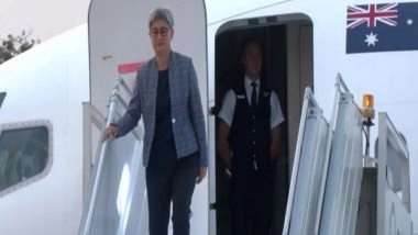 World News | Australian Foreign Minister Arrives India to Attend G20 Foreign Ministers Meet, Raisina Dialogue