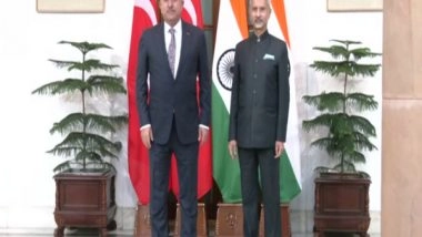 World News | Jaishankar Meets His Turkish Counterpart Mevlut Cavusoglu in Delhi