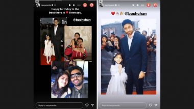 Abhishek Bachchan Turns 47: Actor’s Niece Navya Naveli Nanda Shares the Cutest Throwback Pictures To Wish Him on His Birthday!