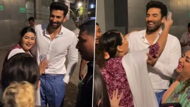 Aditya Roy Kapur's Female Fan Tries to Forcibly Kiss Him During The Night Manager Screening (Watch Video)