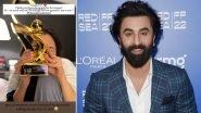 Alia Bhatt Wins Best Actress Trophy at Zee Cine Awards 2023; Gangubai Kathiawadi Actress Thanks Ranbir Kapoor for &lsquo;Patiently&rsquo; Clicking Her Pic at 2am