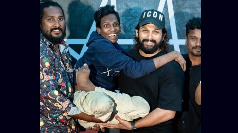 Pic of Allu Arjun Carrying a Disabled Fanboy in His Arms Takes Internet by Storm!