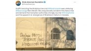 India Raises Issue with Canada Over Anti-India Graffiti by Khalistani Extremists on Ram Mandir in Mississauga