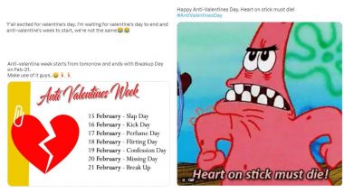 Anti-Valentine Week 2023 Funny Memes & Jokes: Single? Or Just Heartbroken? You Have to Celebrate This Week via Hilarious Posts