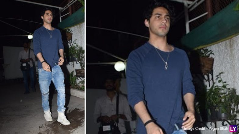 Aryan Khan Spotted at the Special Screening of Anurag Kashyap’s Film Almost Pyaar with DJ Mohabbat (Watch Video)