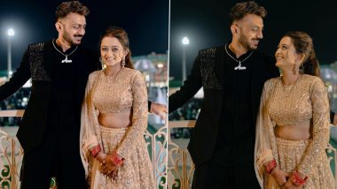 Axar Patel Wedding: India All-Rounder Shares Dreamy Pictures From His Marriage Reception After Tying the Knot With Meha Patel