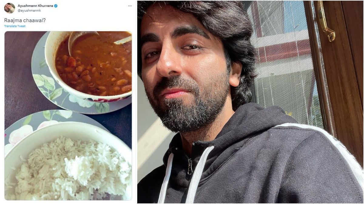 Agency News Ayushmann Khurrana Flaunts His Love For Rajma Chawal On