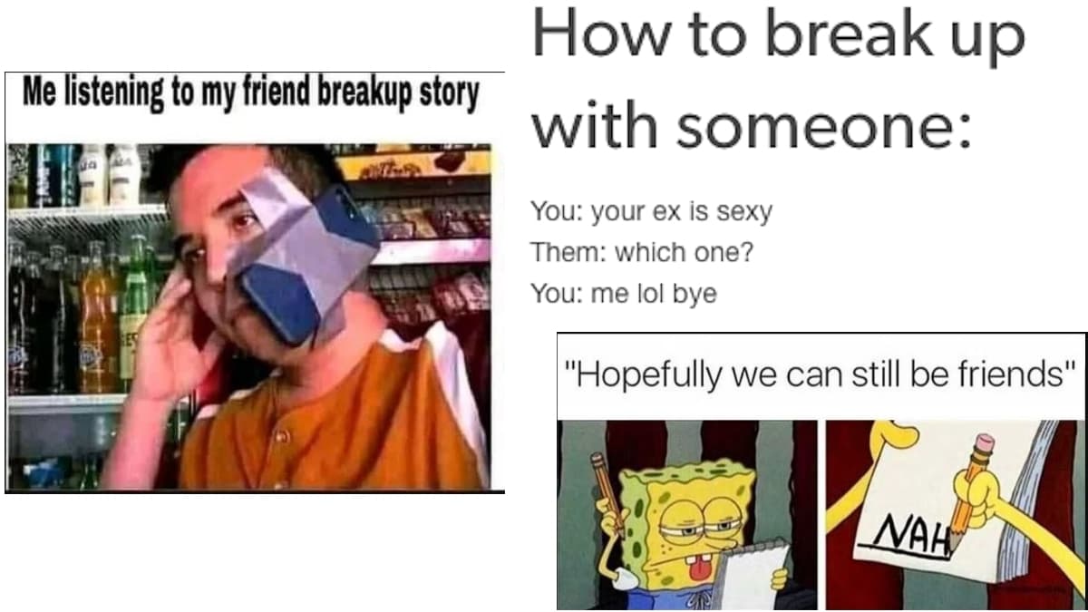 break up memes