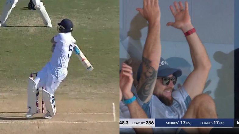 Ben Stokes Breaks Brendon McCullum's Record of Hitting Most Sixes in Test Cricket, Achieves Feat During NZ vs ENG 1st Test 2023 (Watch Video)