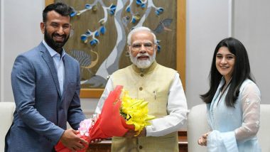 Cheteshwar Pujara Meets PM Narendra Modi Ahead of His 100th Test, Says 'Will Cherish the Interaction'