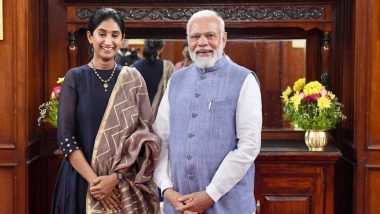 Aiyyo Shraddha Meets PM Narendra Modi, Comedian Shares How His First Word to Her Was ‘Aiyyo’ (View Viral Photos)