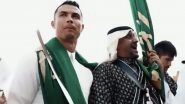 Cristiano Ronaldo Wears Traditional Thobe Dress to Celebrate Saudi Foundation Day With Al-Nassr Teammates (Watch Video)