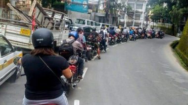 Mizoram Minister Lalruatkima, MLAs Abandon VIP Vehicles and Hitchhike to Assembly on Scooters After Being Stuck in Aizawl Traffic (See Pics)