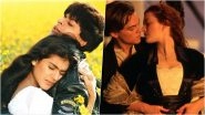 Valentine&rsquo;s Day 2023: Dilwale Dulhania Le Jayenge, Titanic, Other Romantic Films To Be Screened by PVR Cinemas To Celebrate Festival of Love