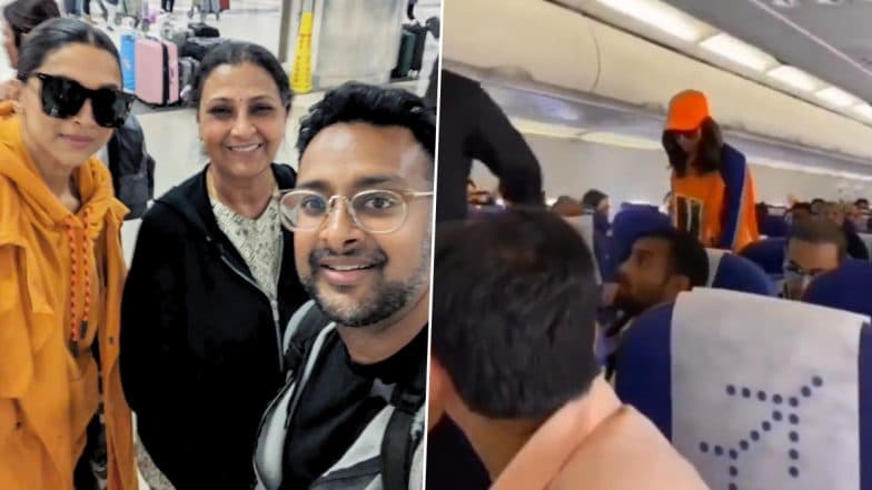 Deepika Padukone Takes Selfie With Fan and His Mom at LA Airport After Her Viral 16-Hour Flight in Economy Class (View Pic)