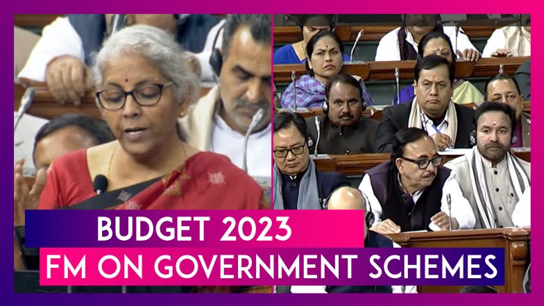 Budget 2023: Finance Minister Nirmala Sitharaman On Various Schemes Implemented By The Government