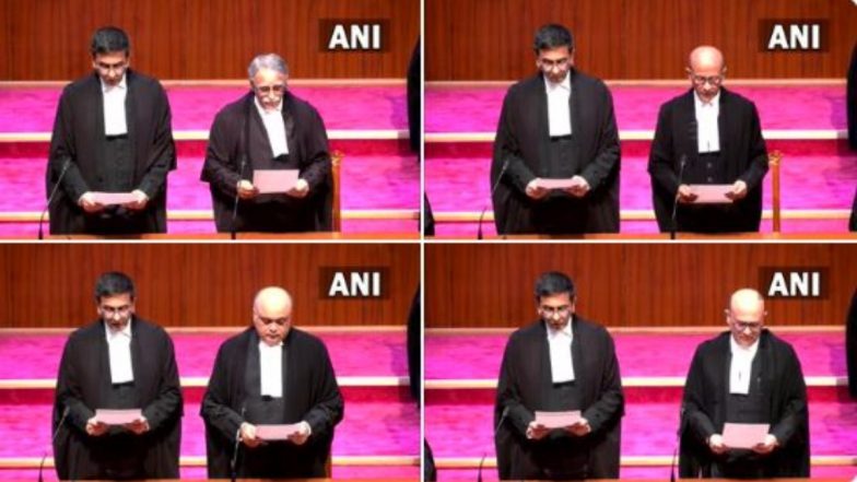 CJI DY Chandrachud Administers Oath Of Office To Five New Supreme Court ...