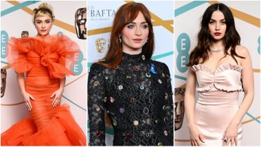 BAFTAs 2023 Red Carpet: From Florence Pugh, Sophie Turner to Ana de Armas, Check Out Actresses Who Oozed Sheer Glamour at the Event (View Pics)