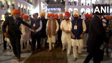 Bihar: Union Home Minister Amit Shah Visits Patna Sahib Gurdwara Amid Tight Security (See Pics and Video)