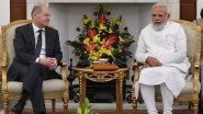 PM Narendra Modi Gifts Stoles and Shawls With Symbols of Meghalaya, Nagaland&rsquo;s Culture to German Chancellor Olaf Scholz