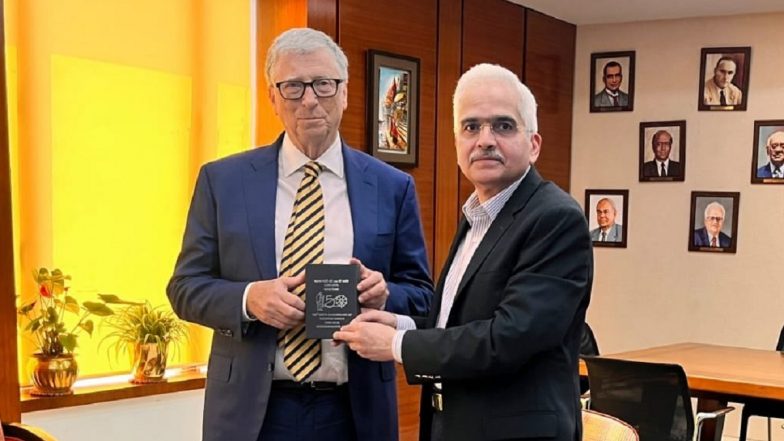 Microsoft Founder Bill Gates Meets RBI Governor Shaktikanta Das