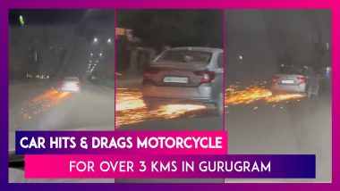 Gurugram: Car Hits Motorcycle, Drags It For More Than Three Kilometres; Driver Held