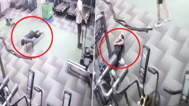 Hyderabad Police Constable Dies of Heart Attack While Exercising in Gym, CCTV Video Goes Viral