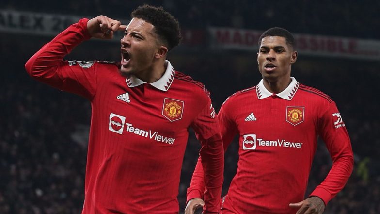 Manchester United 2–2 Leeds United, Premier League 2022–23: Jadon Sancho Scores As Red Devils Snatch Point (Watch Goal Video Highlights)