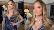 Grammys 2023: Jennifer Lopez Shines in Plunging Neckline Dress With Statement Neckpiece for the Red Carpet (View Pic)