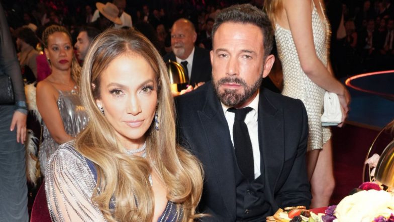 Jennifer Lopez and Ben Affleck Cutely Pose for the Cam at Grammys 2023; Check Out Their Viral Pics!