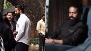 Actor Yash&rsquo;s Fans Gather Outside His Residence, Video of the KGF Star Hugging and Clicking Pics With Them Goes Viral