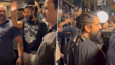 Yash Spotted in Mumbai! Fans Go Berserk on Seeing the KGF Star (Watch Video)