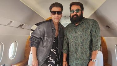 Mohanlal and Karan Johar Look Super Stylish As They Pose For the Cam! (View Pic)