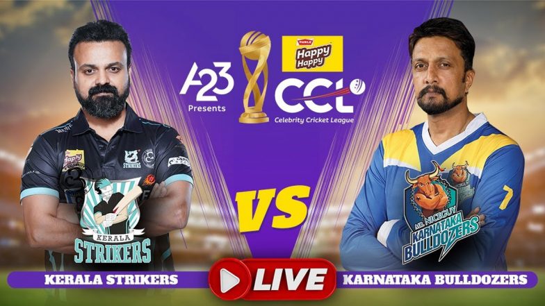 Kerala Strikers vs Karnataka Bulldozers CCL 2023 Match Live Streaming Date and Time: How To Watch the Seventh Match of Celebrity Cricket League Online and on TV