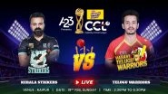 Kerala Strikers vs Telugu Warriors CCL 2023 Match Live Streaming Date and Time: How To Watch the Third Match of Celebrity Cricket League Online and on TV
