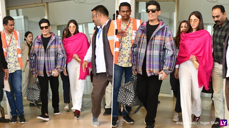 Sidharth Malhotra–Kiara Advani Wedding: Bride-To-Be Arrives in Jaisalmer With Manish Malhotra (View Pics & Video)