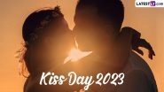 Kiss Day 2023 Images & Valentine&rsquo;s Day HD Wallpapers For Free Download Online: Wish Happy Kiss Day With WhatsApp Messages, Quotes, Greetings and GIF Status