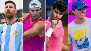 Laureus World Sports Awards 2023 Nominations List: Lionel Messi, Rafael Nadal, Carlos Alcaraz and Iga Swiatek Among Stars Feature As Nominees for Several Honours