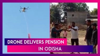 Odisha: Drone Delivers Pension To Specially Abled Person In Nuapada