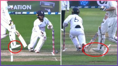 Horror Run Out! Michael Bracewell Involved in Humiliating Dismissal As Ben Foakes Shows Presence of Mind During NZ vs ENG 2nd Test 2023 (Watch Video)