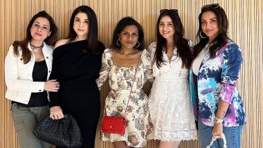 Mindy Kaling Poses With Seema Sajdeh, Maheep Kapoor, Bhavana Pandey, Neelam Kothari Soni and They All Look Fabulous (View Pics)