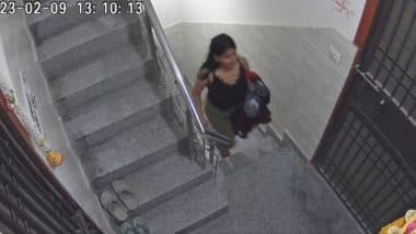 Nikki Yadav Murder Case: CCTV Footage Shows Victim Entering Her Residence Before Being Killed