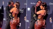 Pre-GRAMMY Gala: Offset Grabs Cardi B’s Bottom and Kisses Her; Video of the Couple’s PDA on the Red Carpet Goes Viral