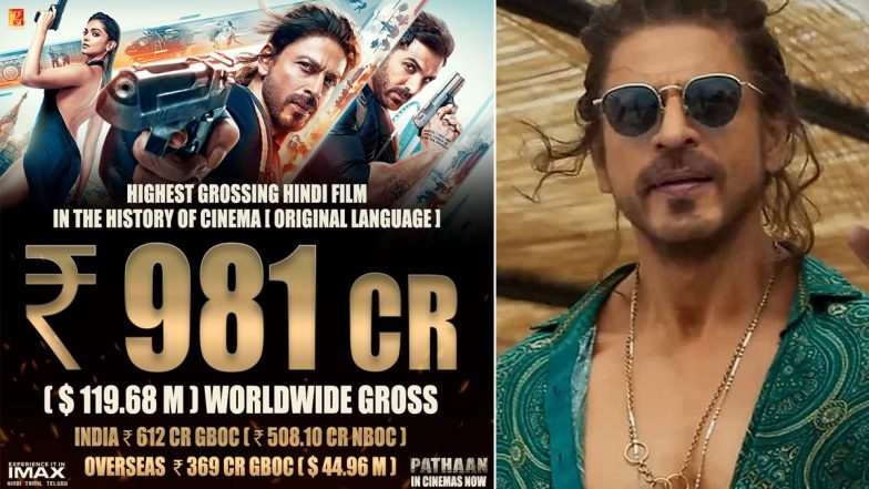 Pathaan Box Office: Shah Rukh Khan and Deepika Padukone's Film Inches Close to Rs 1000 Crore Mark Worldwide!