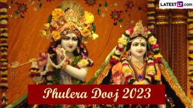 Phulera Dooj 2023 Date and Timing: Know Rituals, Significance and Celebrations of the Festival Celebrated in Honour of Lord Krishna